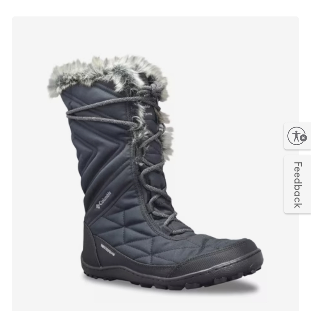 Columbia Women's Black Winter Boots with Faux Fur